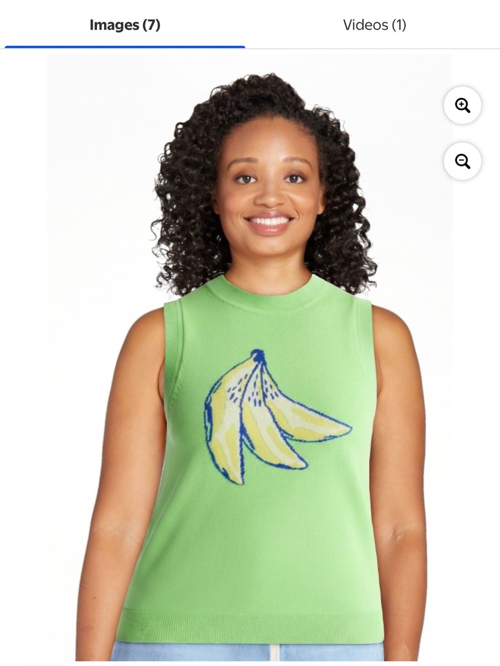 Women’s lime green sweater tank size large